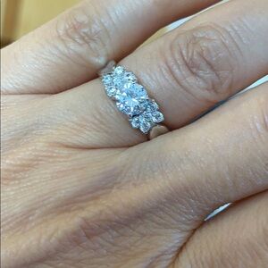 Sterling Silver Engagement Ring 5 6 7 8 9 10